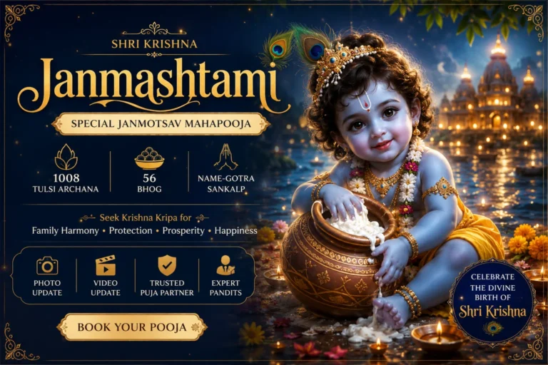 Shri Krishna Janmashtami Janmotsav Mahapooja at the temple