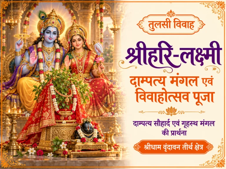 तुलसी विवाह श्रीहरि-लक्ष्मी दाम्पत्य मंगल एवं विवाहोत्सव पूजा