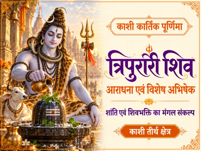 काशी कार्तिक पूर्णिमा त्रिपुरारी शिव आराधना एवं विशेष अभिषेक